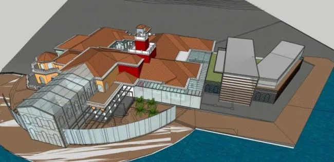 Sketchup Business Model | Multi story Clubhouse, Modern Style