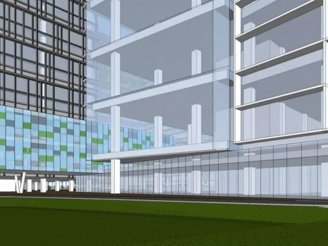 Sketchup Office Model | High rise Industrial Park, Office Building, Modern Style
