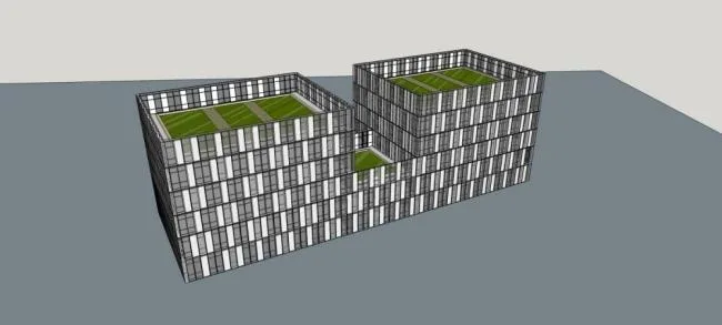 Sketchup Office Model | Multi story Office Building, Modern Style