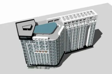 Modern High-Rise Apartment Residential Model in SketchUp-BIM WORLD