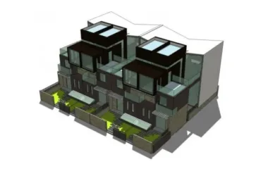 Modern Twin Villa Design in SketchUp-BIM WORLD
