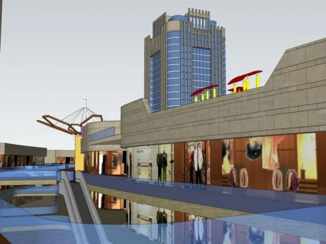 Sketchup Complex Model | Multi story Commercial Complex, Hotel, Office, Modern Style