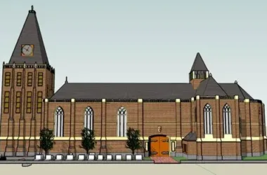 Multi-Story Gothic Church Model | Classical Cultural Architecture in SketchUp-BIM WORLD