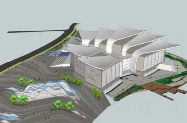 Modern Multi-Story Cultural Exhibition Hall and Museum in SketchUp-BIM WORLD