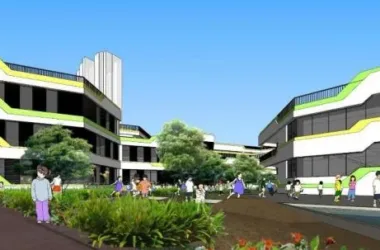 Modern Multi-Story Kindergarten Design | Educational Architecture in SketchUp-BIM WORLD