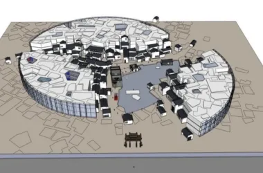 SketchUp Cultural Model: New Chinese Style Museum Architecture-BIM WORLD