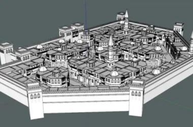 Sketchup Planning Model | Ancient Arab Cities, Medieval Arabic Style, Classical Style-BIM WORLD