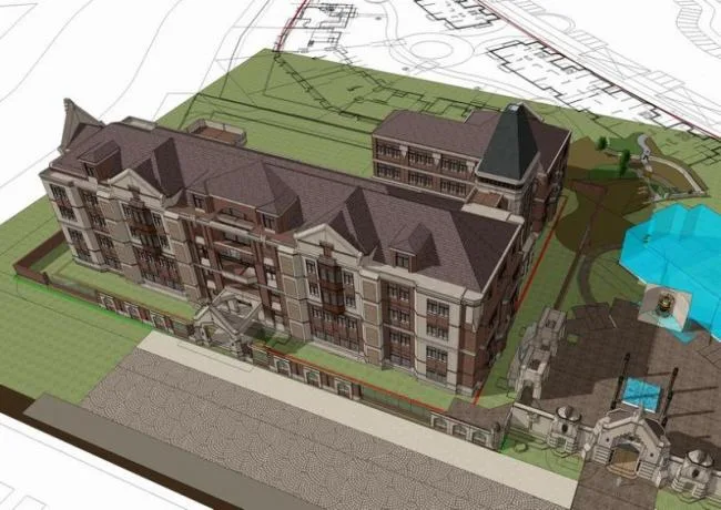 Sketchup School Model | Multi story Kindergarten, British Classical Style, Shanghai Style, Educational Architecture