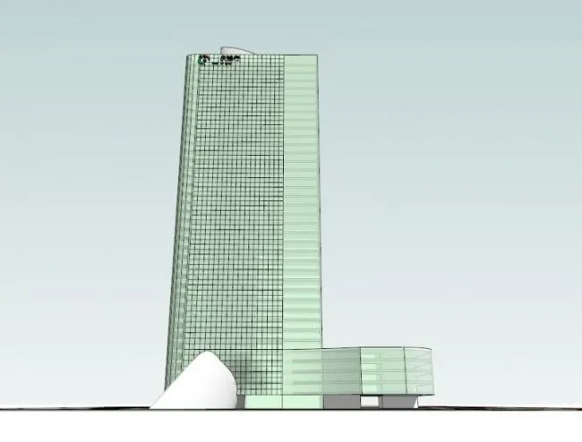 Sketchup Office Model | Super High rise Office Building, Modern Style
