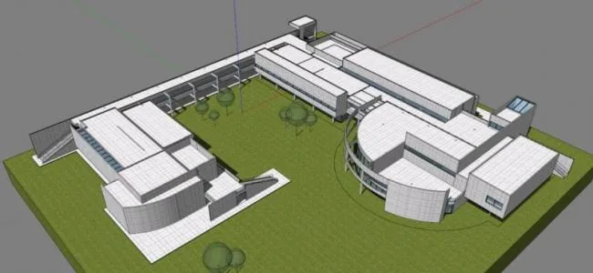 Sketchup Residential Model | Weishaupt Forum, White Pie Richard Meyer