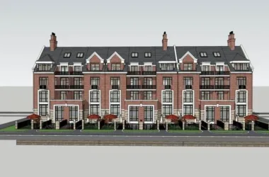 Classical Style Joint Villa Model in SketchUp-BIM WORLD