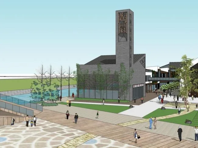 Sketchup Business Model | Commercial Street, Modern Chinese Style