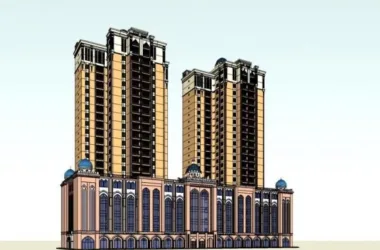 SketchUp Residential Models: High-Rise and Classical Style Buildings-BIM WORLD