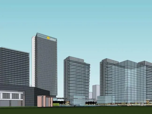 Sketchup Complex Model | Multi story Commercial Complex, Office Building, Hotel, Residential, Modern Style