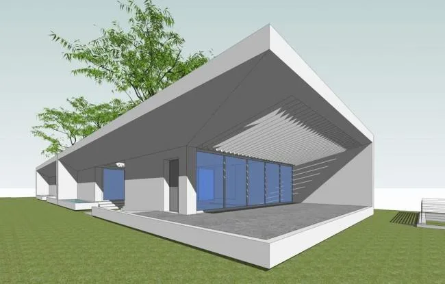 Sketchup Villa Model | Solo Villa, Modern Style