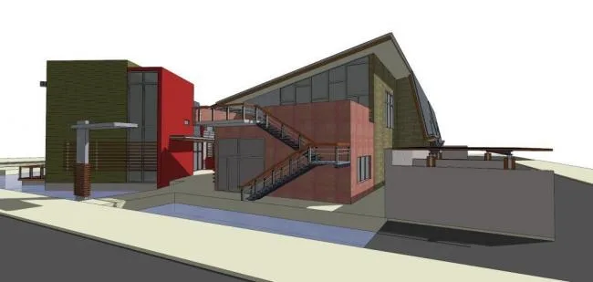 Sketchup Cultural Model | Multi level Cultural Center, Modern Style