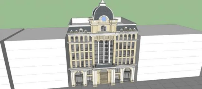 Sketchup Business Model | Multi story Club, European Style