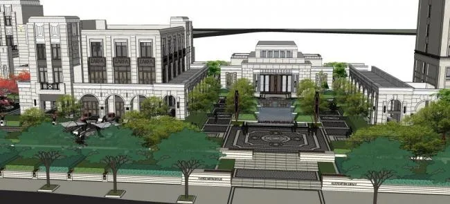 Sketchup Business Model | Demonstration Zone, Modern Style, Commercial, Entertainment and Leisure Facilities