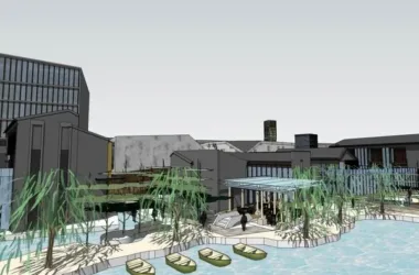 SketchUp Business Model: Multi-Story Classical Commercial Street Design-BIM WORLD