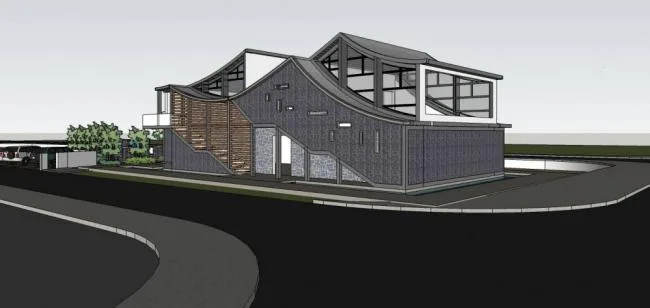 Sketchup Villa Model | Solo Villa, Chinese Style, Residential Architecture