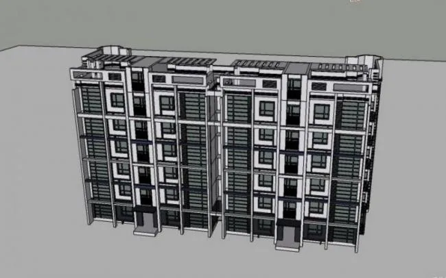 Sketchup Residential Model | Multi story Residence, Modern Style