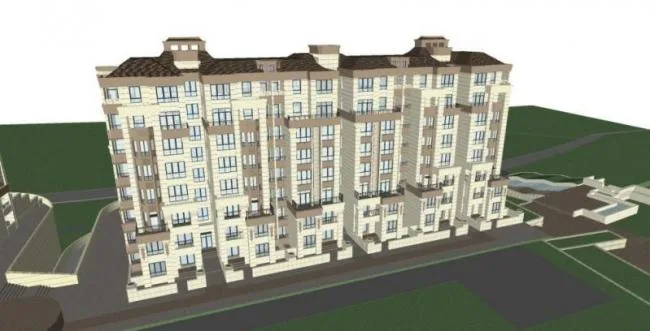 Sketchup Villa Model | Row Villa, Neoclassical Style