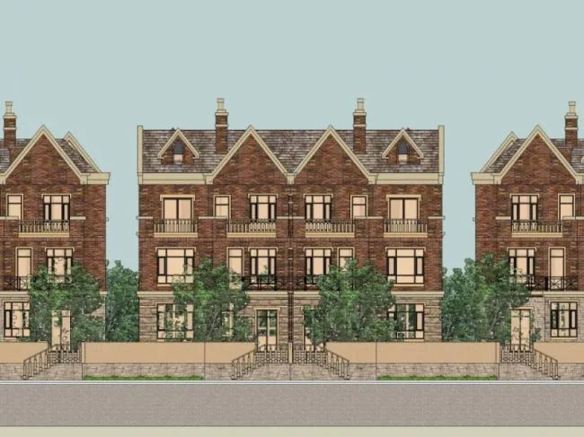 Sketchup Villa Model | Townhouse, Classical Style