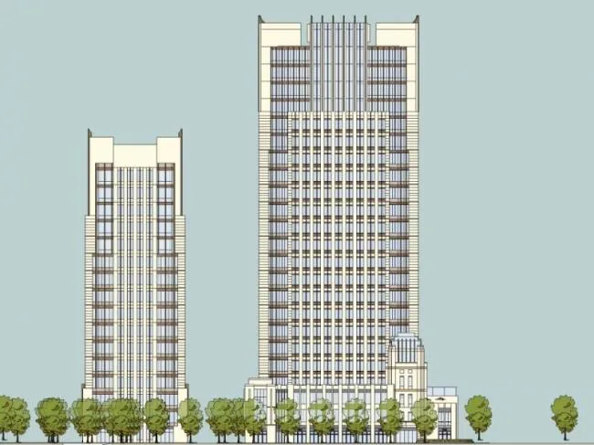 Sketchup Office Model | High rise Office Building Complex, Modern Style