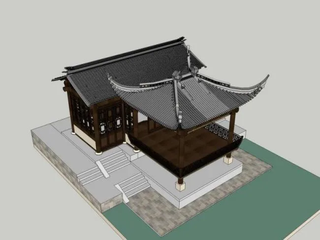 Sketchup Ancient Architecture Model | Multi story Stage, Chinese Style, Ancient Architecture