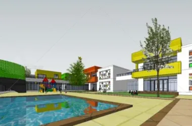 Modern Kindergarten Architecture: A SketchUp School Model Design-BIM WORLD