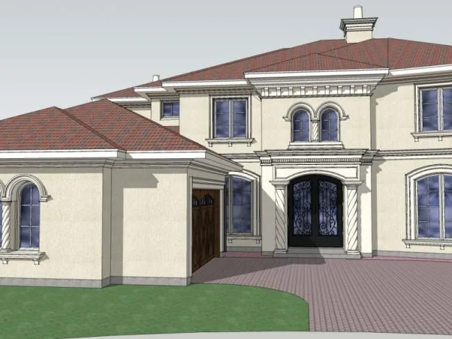 Sketchup Villa Model | Solo Villa, Modern Style
