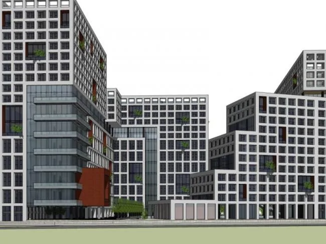 Sketchup Office Model | Multi story Creative Park, Modern Style
