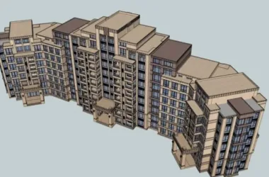 SketchUp Residential Model: Multi-Story Classical Style Home Design-BIM WORLD