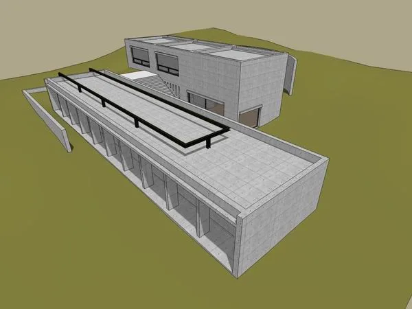 Sketchup Cultural Model | Multi story Museum, Cultural Architecture, Modern Style