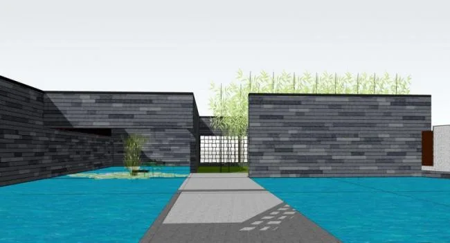 Sketchup Business Model | Multi story Clubhouse, New Chinese Style, Commercial Architecture