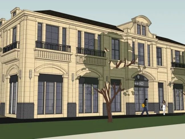 Sketchup Business Model | French Mansion, Modern Style