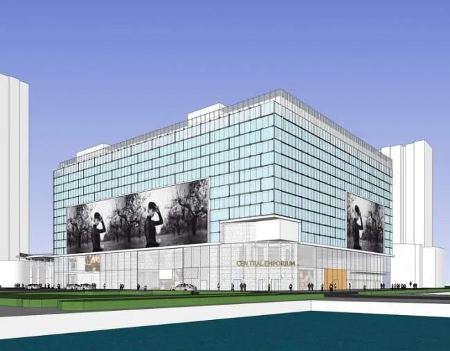 Sketchup Business Model | Multi story Commercial Shopping Center, Modern Style