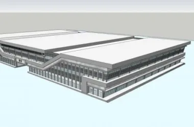 Sketchu Industrial Building: Modern Multi-Story Factory Architecture-BIM WORLD