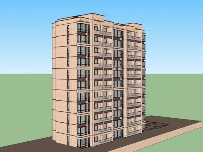 Sketchup Residential Model | Small and High rise Residential Buildings, Residential Buildings, Classical Style