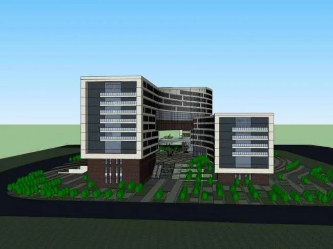 Sketchup Office Model | High rise Office Building, Modern Style