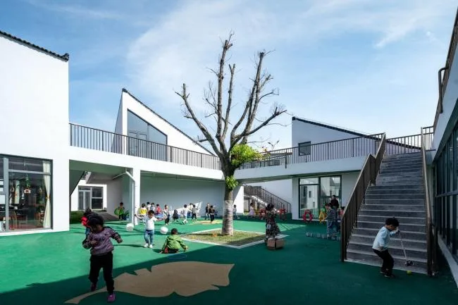 BIM Architecture | Water Town Charm, Glittering Stars on the Endless Plain: Jiangsu Beisha Kindergarten/Crossboundaries