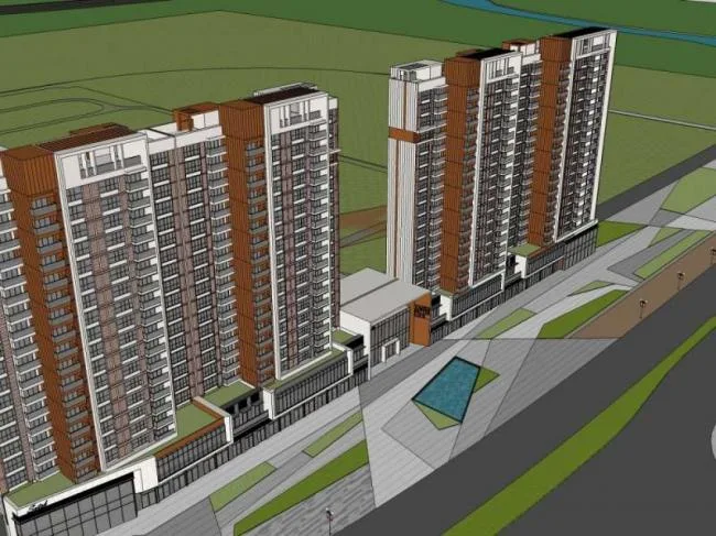 Sketchup Residential Model | High rise Residential Buildings, Modern Style