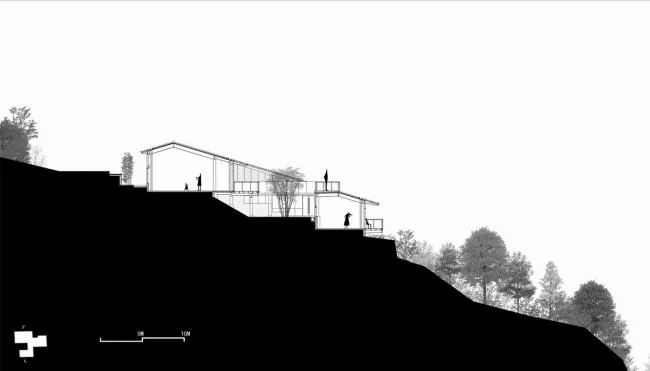 BIM architecture | Adjacent to the canyon, integrated into the settlement: Heizhugou Zen Inn Boutique Hotel Reception Center/Research Building Architectural Design