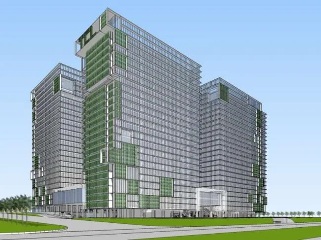Sketchup Office Model | High rise Industrial Park, Office Building, Modern Style