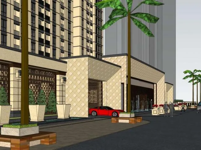 Sketchup Residential Model | High rise Residential Buildings, Residential Buildings, Classical Style
