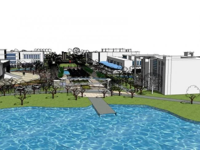 Sketchup Landscape Model | Residential Landscape, Office Landscape, Modern Style