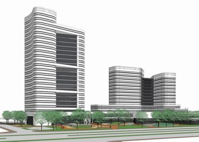 Sketchup Hotel Model | High rise Hotel, Office Building, Modern Style