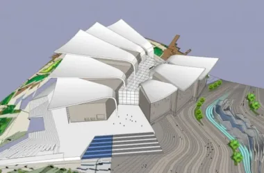 SketchUp Cultural Model: Modern Multi-Story Museum Architecture-BIM WORLD