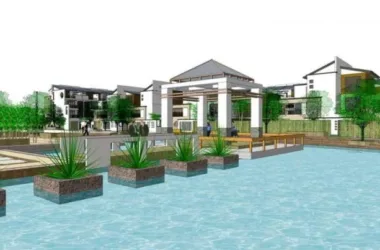 SketchUp Villa Cluster Model in Modern Chinese Style-BIM WORLD
