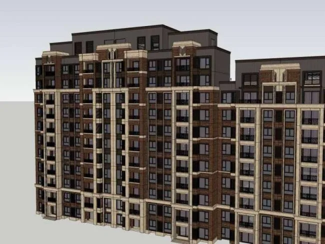 Sketchup Residential Model | High rise Residential Buildings, Western Classical Style